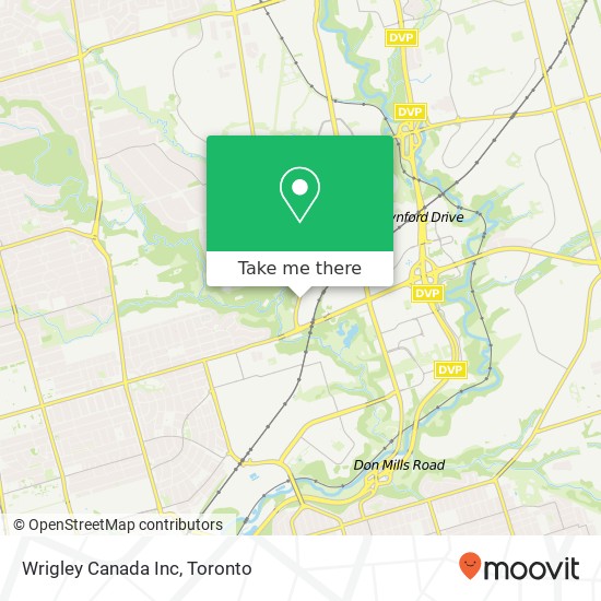 Wrigley Canada Inc map