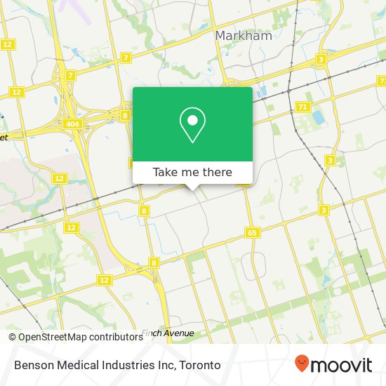 Benson Medical Industries Inc map
