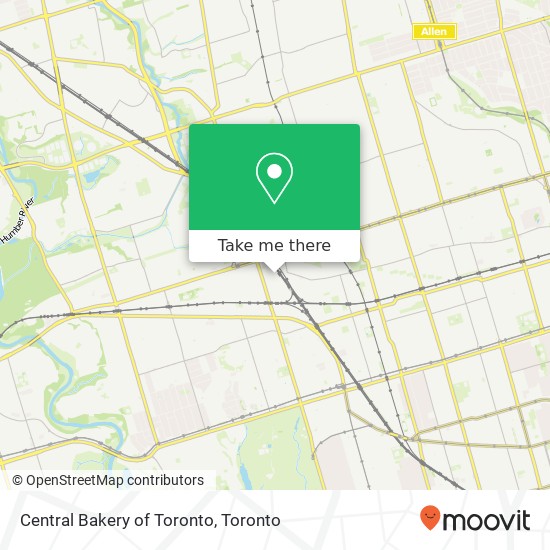 Central Bakery of Toronto map