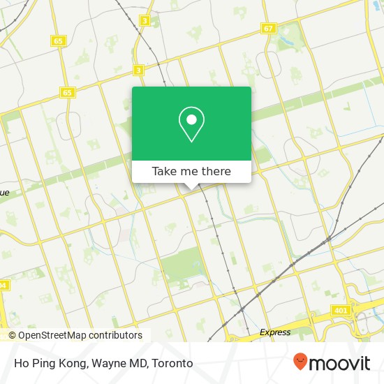 Ho Ping Kong, Wayne MD map