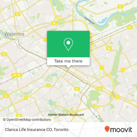 Clarica Life Insurance CO map