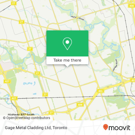 Gage Metal Cladding Ltd map