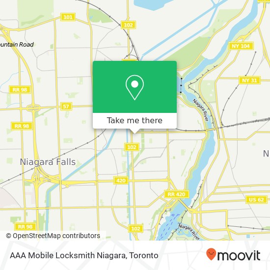 AAA Mobile Locksmith Niagara map