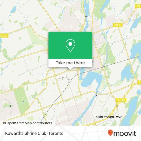 Kawartha Shrine Club map