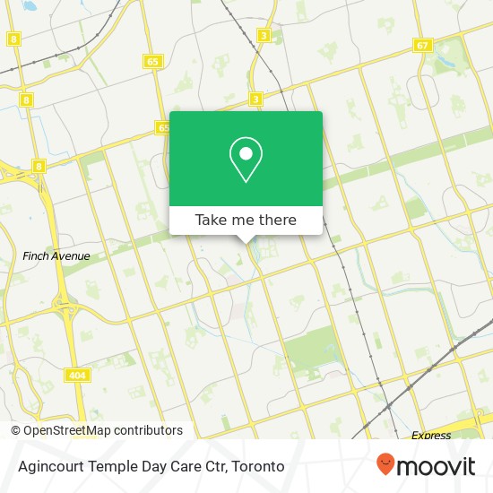 Agincourt Temple Day Care Ctr map
