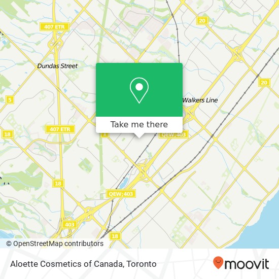 Aloette Cosmetics of Canada map