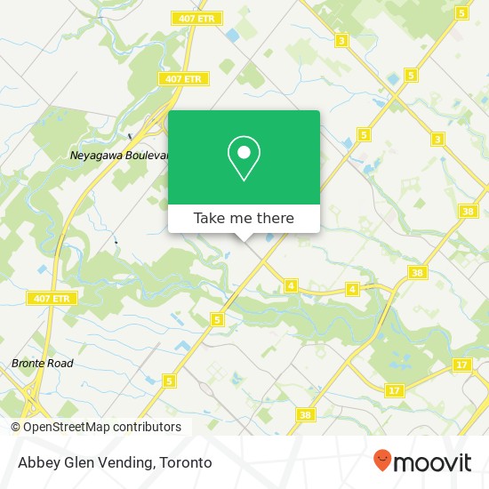 Abbey Glen Vending map