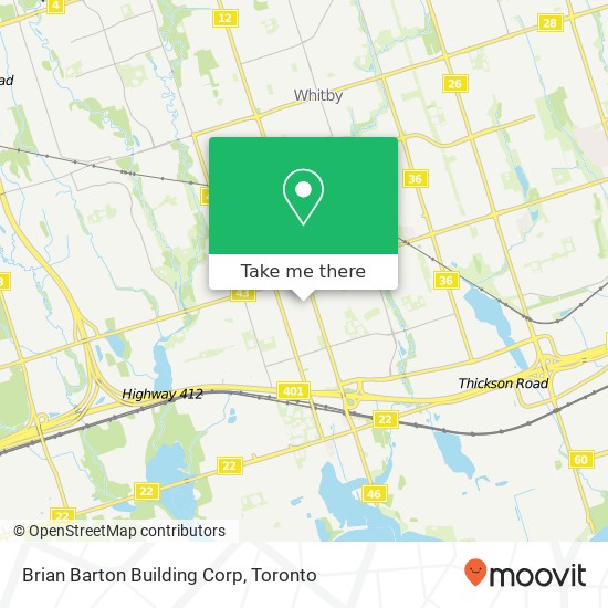 Brian Barton Building Corp map