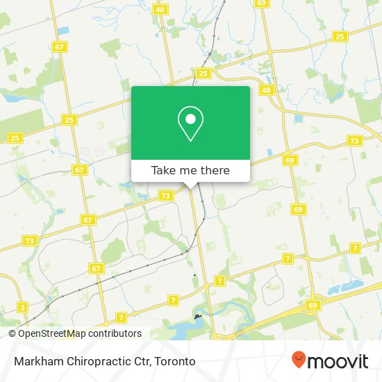 Markham Chiropractic Ctr map