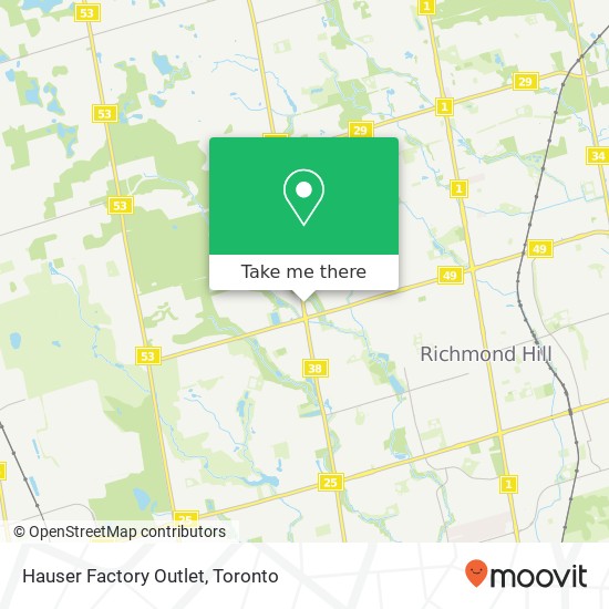 Hauser Factory Outlet map