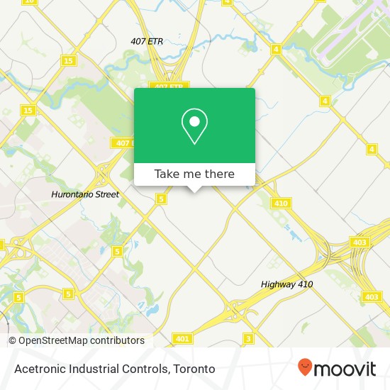 Acetronic Industrial Controls map