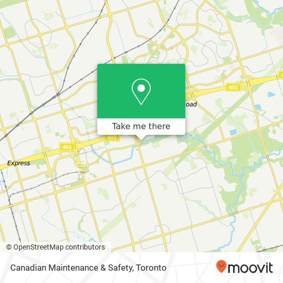 Canadian Maintenance & Safety map