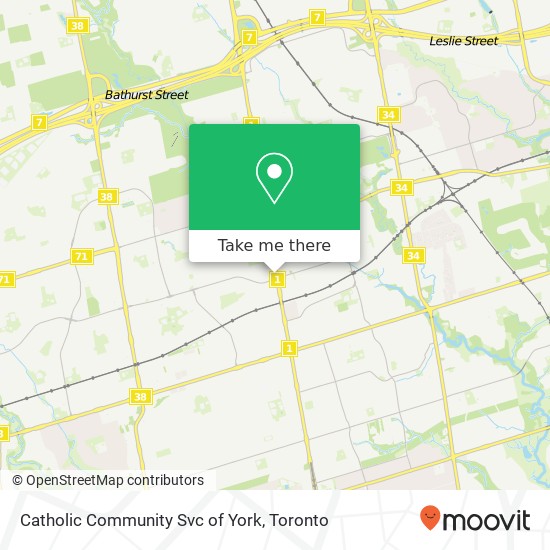 Catholic Community Svc of York map