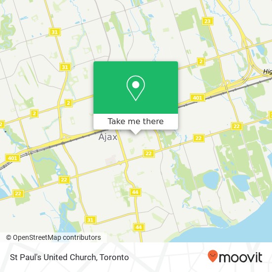 St Paul's United Church map