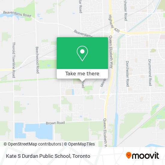 Kate S Durdan Public School map