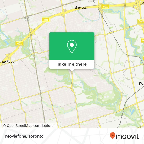 Moviefone map