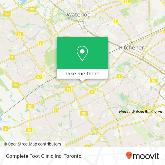 Complete Foot Clinic Inc map