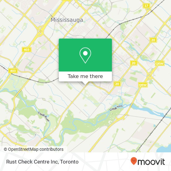 Rust Check Centre Inc map