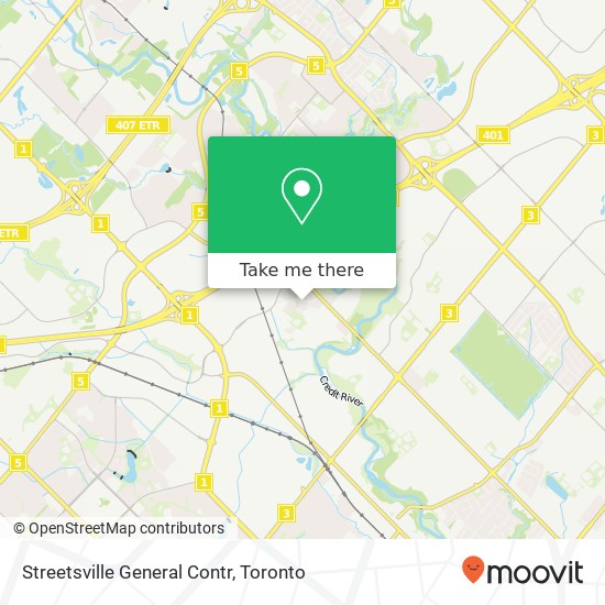 Streetsville General Contr map