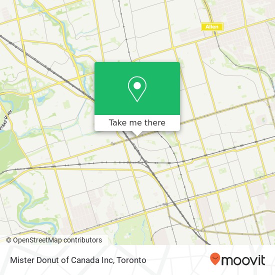 Mister Donut of Canada Inc map