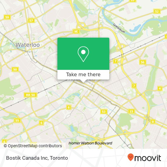 Bostik Canada Inc map