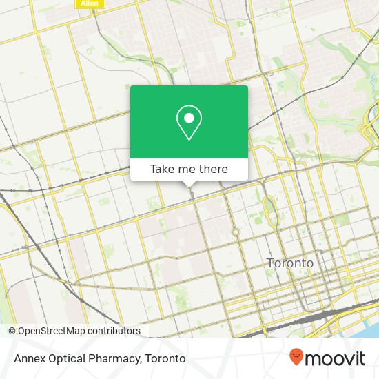 Annex Optical Pharmacy map