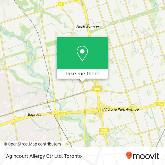 Agincourt Allergy Ctr Ltd map