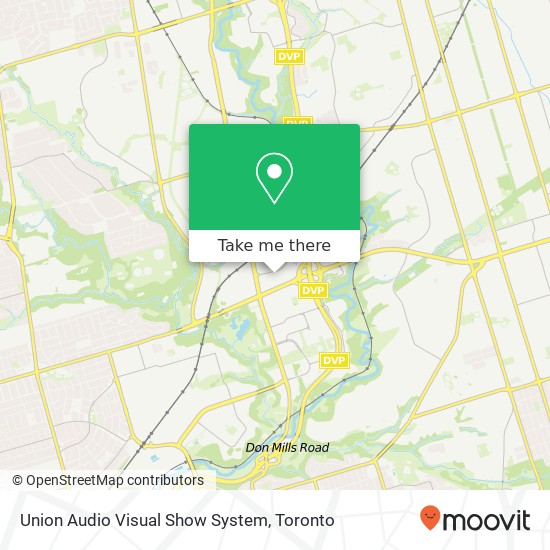 Union Audio Visual Show System map