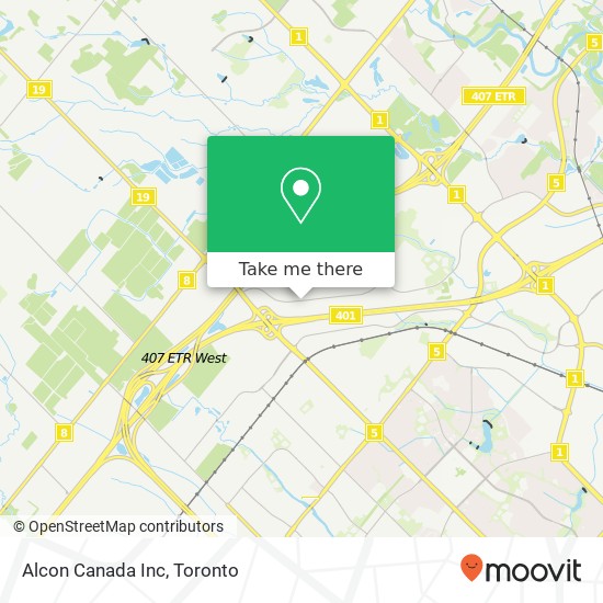 Alcon Canada Inc map