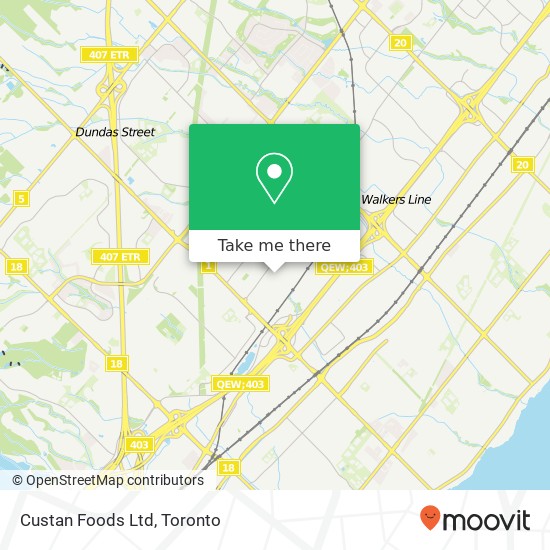 Custan Foods Ltd map