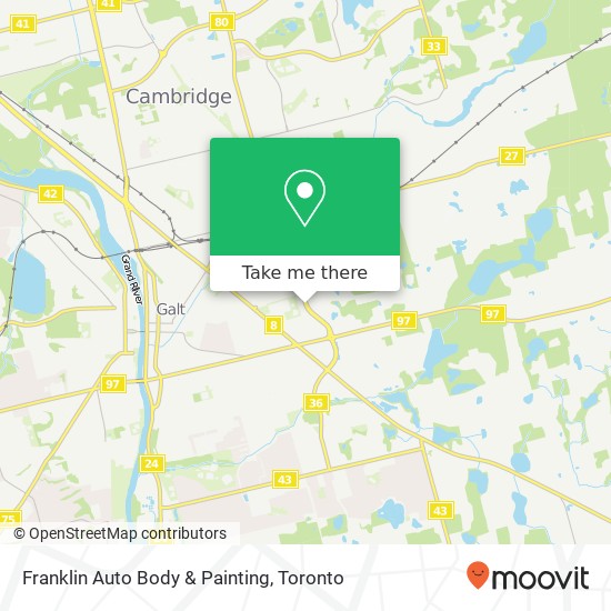 Franklin Auto Body & Painting map