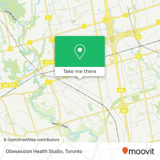 Obesession Health Studio map