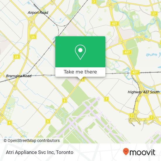 Atri Appliance Svc Inc map