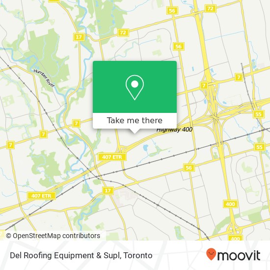 Del Roofing Equipment & Supl map