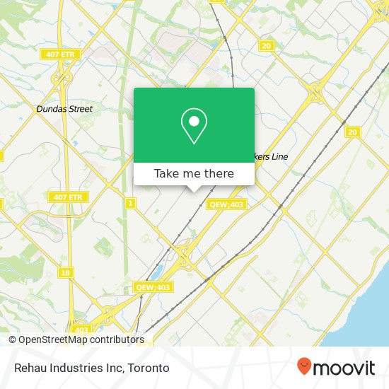 Rehau Industries Inc map