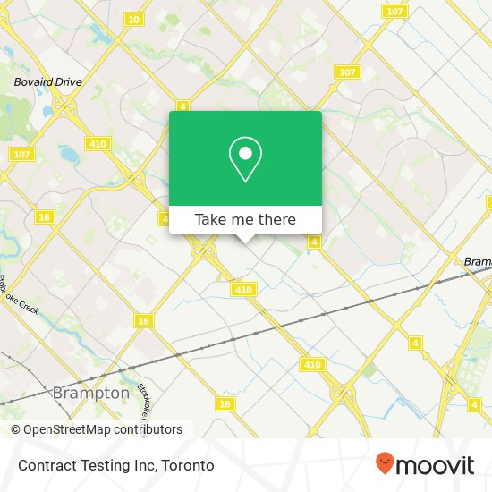 Contract Testing Inc map