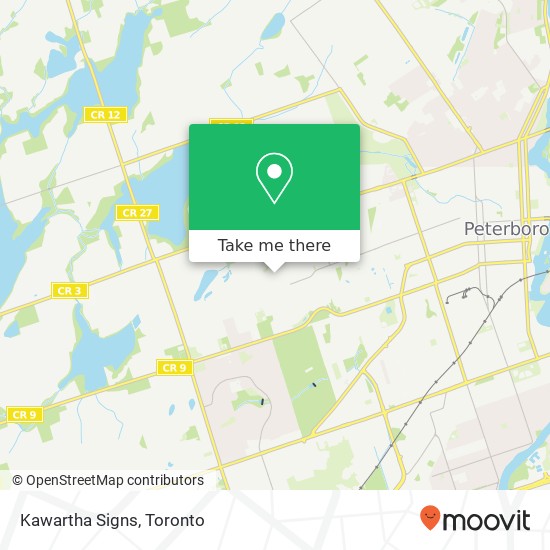 Kawartha Signs map