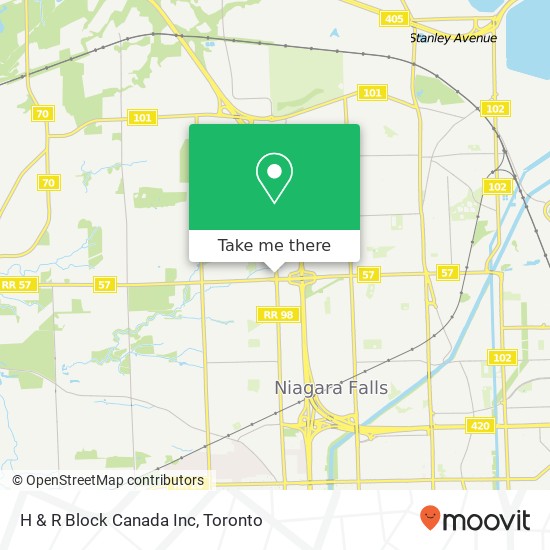 H & R Block Canada Inc map