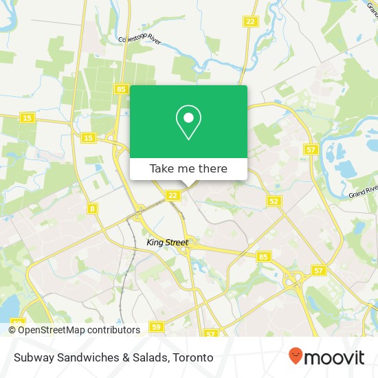 Subway Sandwiches & Salads map