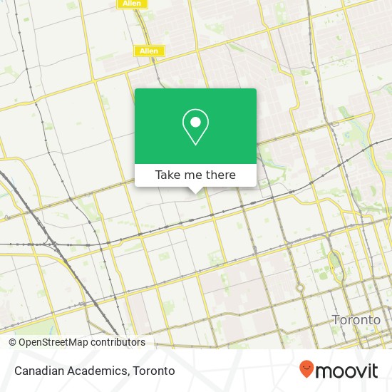 Canadian Academics map