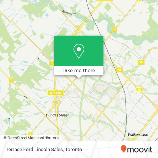 Terrace Ford Lincoln Sales map