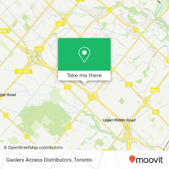 Gaolers Access Distributors map