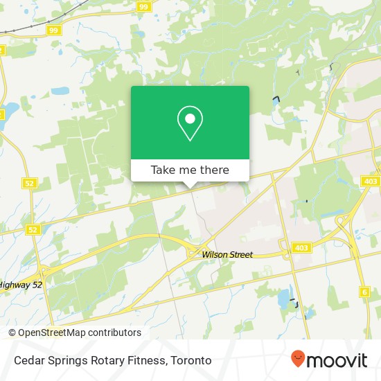 Cedar Springs Rotary Fitness map