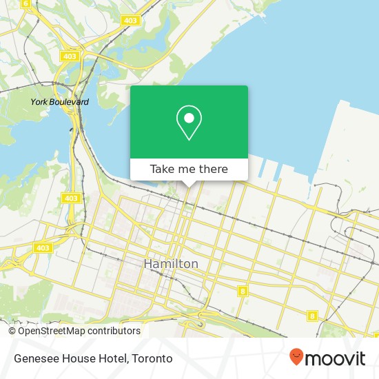 Genesee House Hotel map