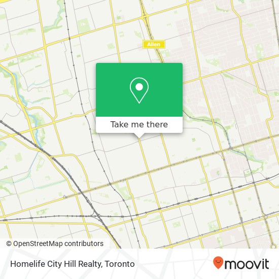 Homelife City Hill Realty map
