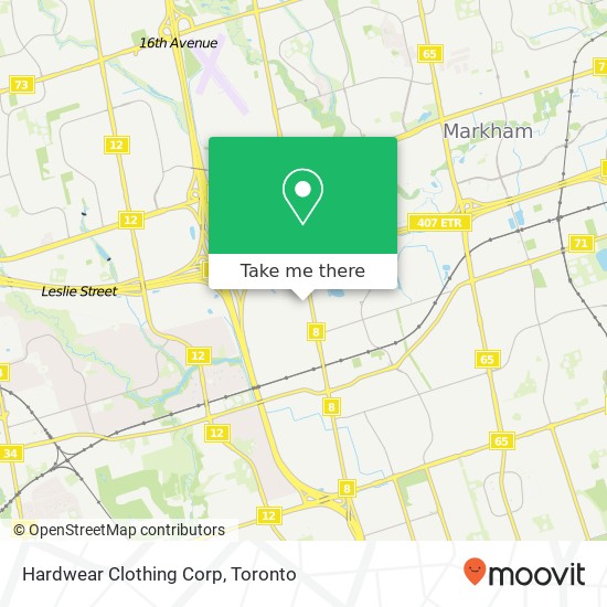 Hardwear Clothing Corp map