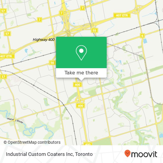 Industrial Custom Coaters Inc map