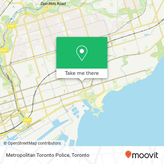 Metropolitan Toronto Police map