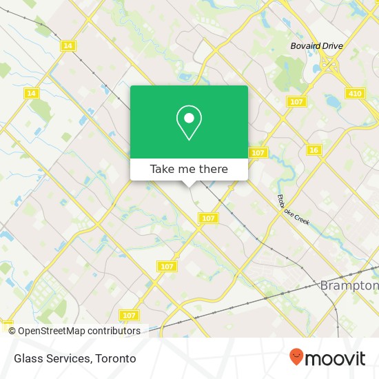 Glass Services map