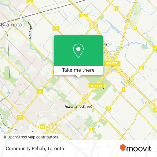 Community Rehab map